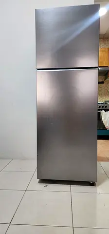 Stainless Steel Top-Freezer Refrigerator - Good Working Condition