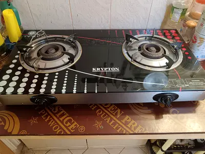 Medium Gas Cylinder with Double Glass Stove