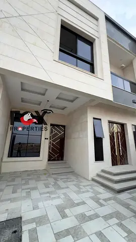 A luxury townhouse for sale in Ajman - Al Bahia area, in a strategic location close to all vital services and facilities. It features fine European fi