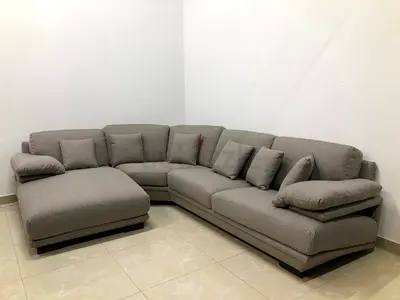 L-shaped sectional sofa with a chaise lounge