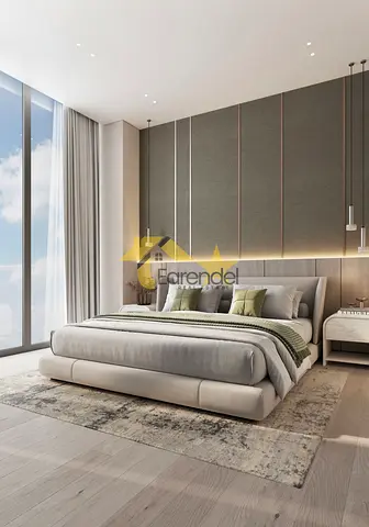 شقة بغرفة نوم واحدة | كوف إديشن ريزيدنس 6 | تصميم مفروش بمخطط مفتوح | إطلالة على الحديقة والأفق