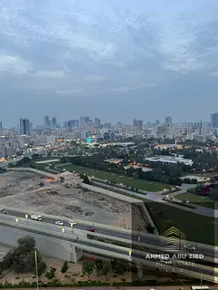 Fully furnished two-bedroom apartment for annual rent in Al Nuaimiya 2, City Tower, featuring an ope