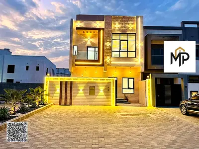 Villa (Sikka) for sale in Ajman | Al Zahiyah area | 5 rooms, majlis, hall, maid's room and roof | Freehold for all nationalities | Price is negotiable