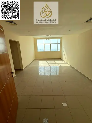 غرفتين وصاله 3 حمام مساحه كبيره بالجرف2 قريب من محكمه عجمان