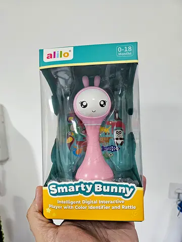 Smarty Bunny Interactive Rattle  Learner, Teether, Music Device  Leaning for kids, voices
