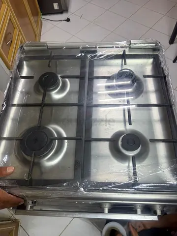 Stainless Steel 4-Burner Built-in Gas Hob - Good Working Condition