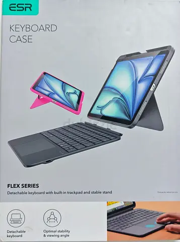 ESR iPad Air 11 (M3/M2)  5th/4th Gen Flex Case with Keyboard, Ultra Light Magnetic Detachable Keyb