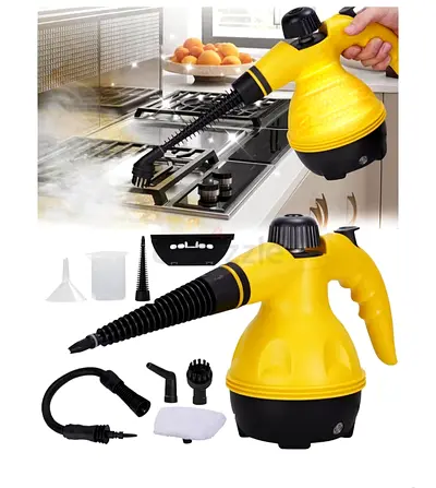 Handheld Steam Cleaner with Multiple Nozzles - Yellow