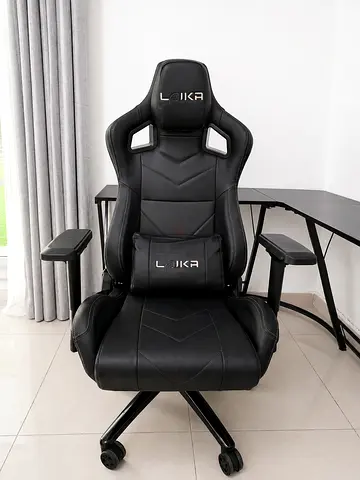 Black Laika Ergonomic Gaming/Office Chair with Lumbar Support