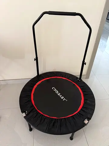 Mini Fitness Trampoline with Adjustable Handle - Good Condition