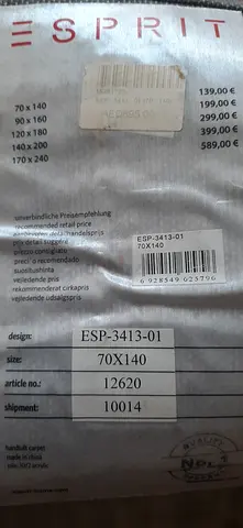 Colorful Striped Small Rug — Good Condition