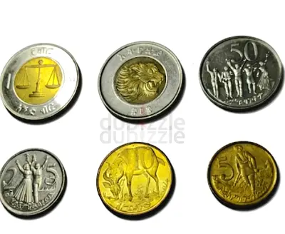 Ethiopia Bimetallic Collection of Commemorative Coins (Set of 6)