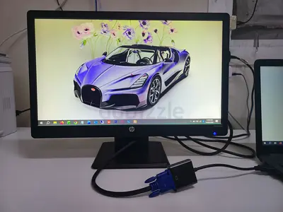 HP 20.5-inch Monitor with HDMI Adapter - Good Working Condition