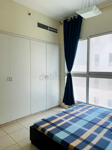 Master bedroom with attached bathroom