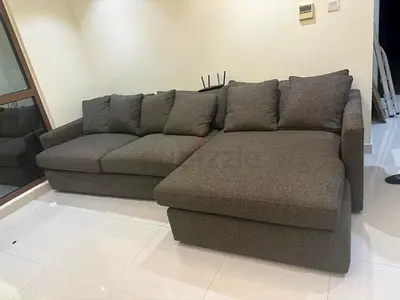 Crate and barrel deep lshape sofa super comfy sofa