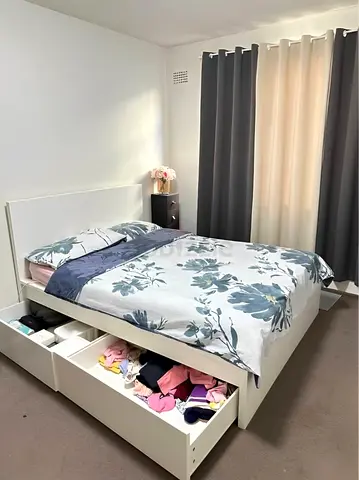 Ikea malm queen size bed with mattress