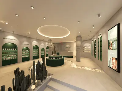 Skincare Store Fit-Out and Renovation | Custom Island Counters | DM Approved