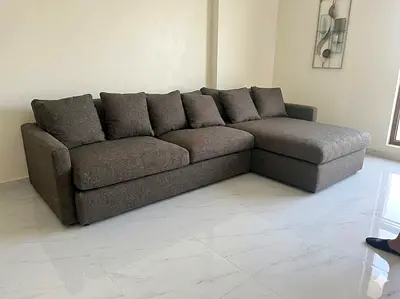 Crate And Barrel Deep lshape sofa for sale