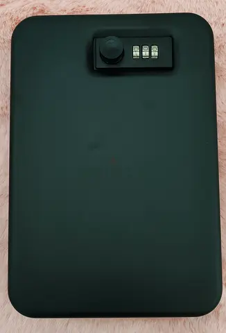 Small Lockable Security Cash/Document Box with 3-Digit Combination Lock