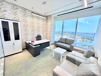 Elegant Luxury Office Space with view | Ready Workspace | Near Dubai Healthcare Metro