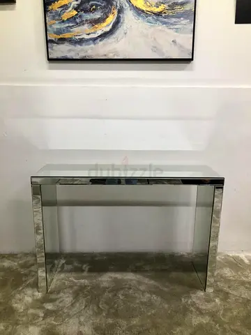 Modern mirrored console table