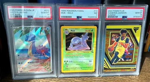 Bundle of 3 PSA Graded Cards - 2 Pokemon and 1 Basketball- (Pickup Only)