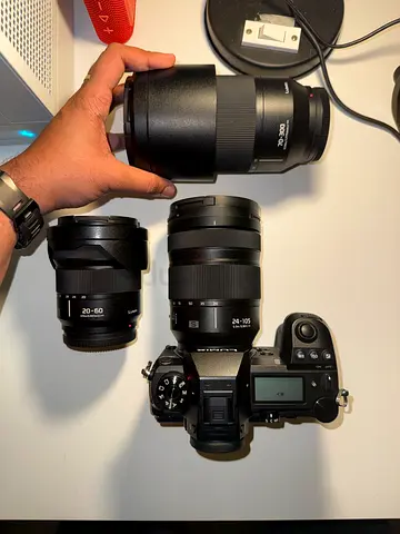 Lumix S1R (47MP Mirror less) and lenses for sale