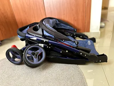 Foldable baby stroller - compact, used, good condition