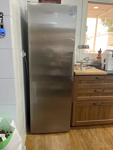 Single-door stainless steel refrigerator - good working condition