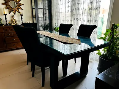 The One Dining Table Set - Classic Black