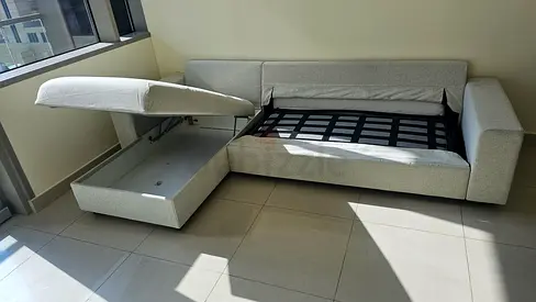 Ikea vimle L shape sofa bed with mattress