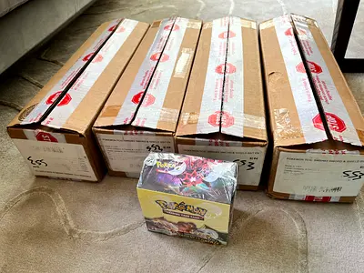 Sealed Pokémon TCG Booster Boxes - Brand New - 24 Darkness Ablaze Booster Boxes - Case fresh