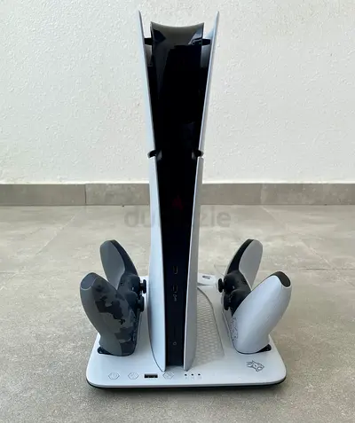PS5 Slim 1Tb Digital Edition UAE Version - 2 Controllers and Stand