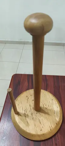 Solid Wood Paper Towel / Napkin Holder - Natural Finish