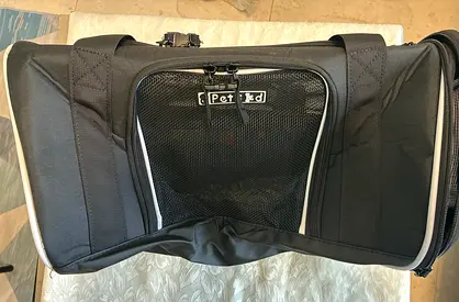 Black soft-sided travel bag pet carrier — brand new , never used for small pets