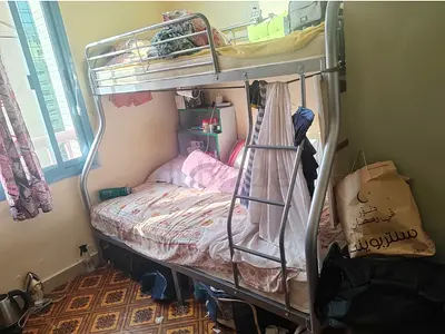 Metal Bunk Bed with Ladder - Good Used Condition