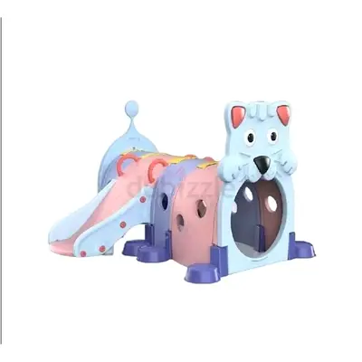 Funky Tunnel Cat with Slide – Colorful Crawl, Climb  Slide Adventure 183 x 138 x 103 cm