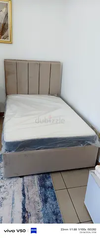 Single upholstered bed with storage- brand new