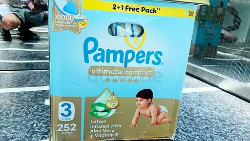Pampers size 0-7