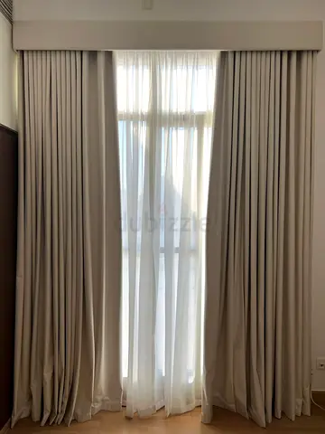 Curtains  Sheers per meter with fixing