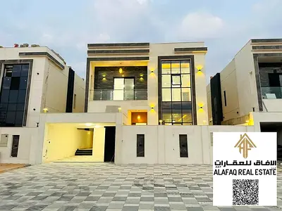 فيلا فخمة أول ساكن للإيجار في الزاهية عجمان تصميم سوبر ديلوكس 5 غرف ماستر ومجلس وصالتين موقع مميز وسعر مناسب للعائلات