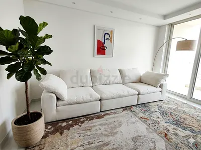 3 piece feather 🪶 filled modular sofa marina home