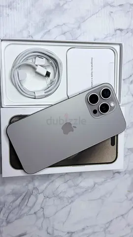 Iphone 15 promax 256gb natural titanium with complete box and charger