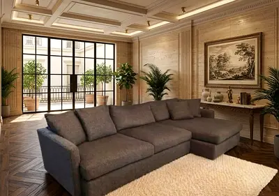 CrateBarrel Lounge Deep feather filled L Shape Sofa