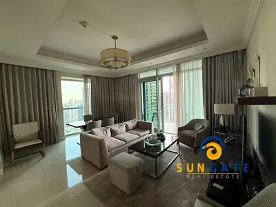 Burj and Fountian views , Fully furnished branded