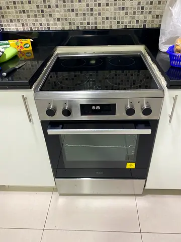 Haier Stainless Steel Electric Oven with Ceramic Hob - Excellent Condition