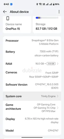One plus 15 512 gb/16 gb ram/3 months use