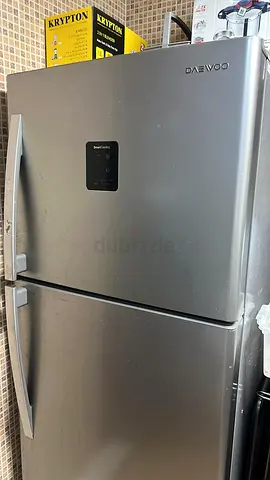 Daewoo Stainless Steel Top-Freezer Refrigerator - fair Condition