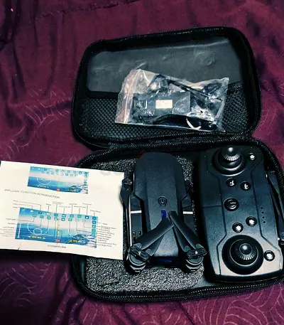 Foldable Mini Drone with Controller and Carry Case - Lightly Used