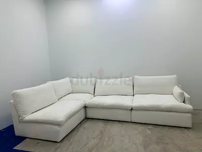 Looks great condition home centre white sofa
